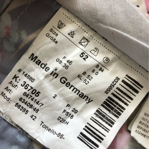 Hiltl Dot Stripe Dress Pants in Light Blue Made in Germany Size 52 / US Size 36 - Picture 11 of 12